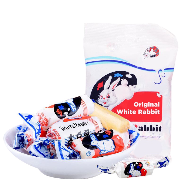 Original White Rabbit (with edible rice paper wrapper) Creamy Chewy ...