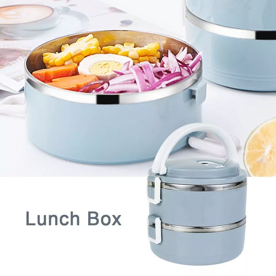 Multi Layer Stainless Steel Lunch Box Food Portable Thermal Lunchbox