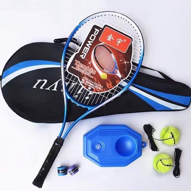 New Tennis Racket Bandminton Single Tennis Trainer Beginner Double ...