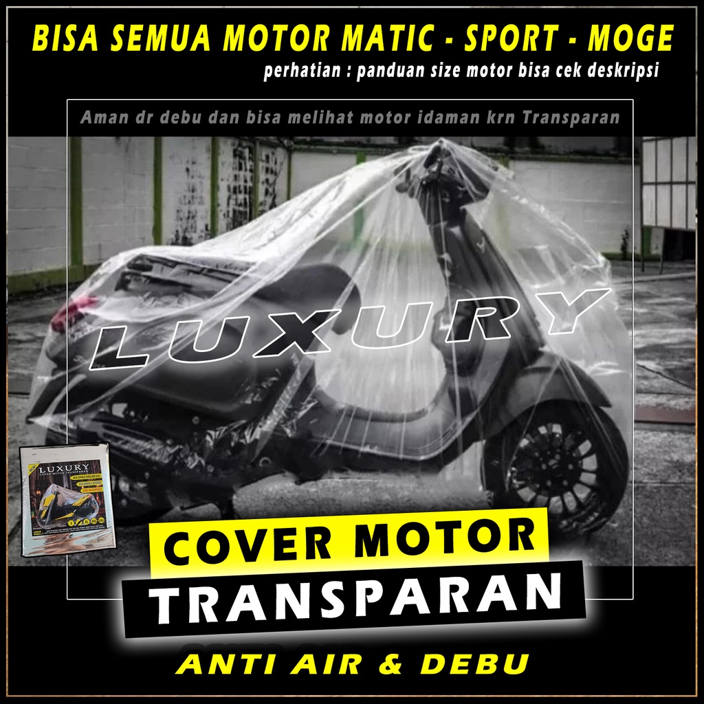 Motorcycle Cover Cover Waterproof Transparent Plastic Blanket Vespa