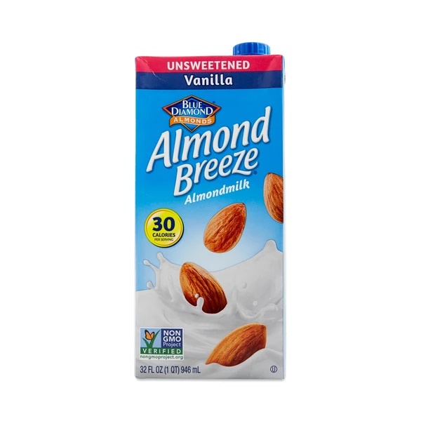 Almond Breeze Dairy Free Almondmilk, Unsweetened Vanilla, 32-Ounce, 1 ...