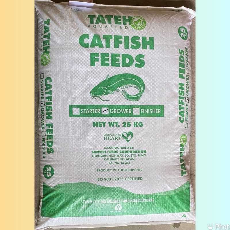 Catfish Feeds Floating Pellets TATEH GROWER, STARTER 1kg | Shopee ...