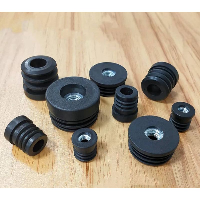 Black plastic round caps M6 M8 hole plug nut plug protection gasket