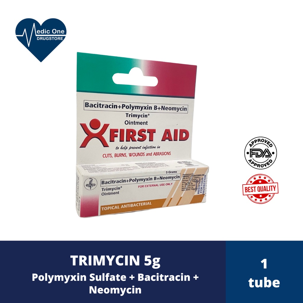 Trimycin Topical Ointment 5g First Aid Ointment Medic One Drugstore