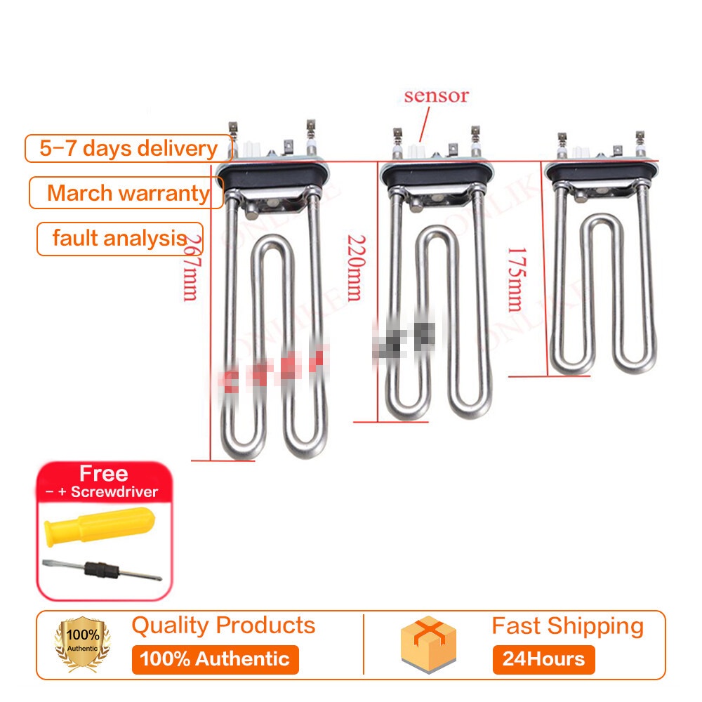 Original washing machine heater DC4700013B / B 0006V / A 00033C / X Heating tube 2000W Shopee
