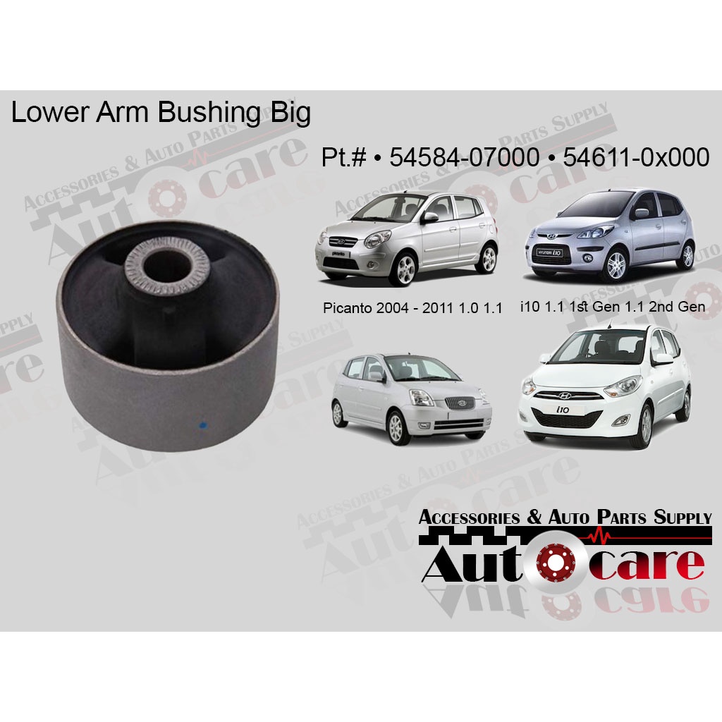 Lower Arm bushing BIG for Hyundai i10, Picanto 04-11 : 54584-07000 ...