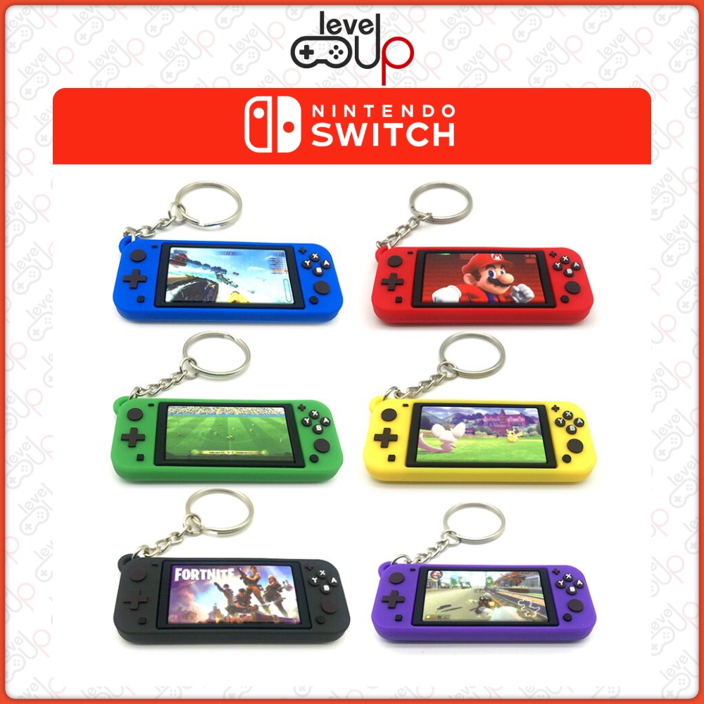 Nintendo Switch LITE Keychain Soft Rubber PVC Game Console Design Key ...