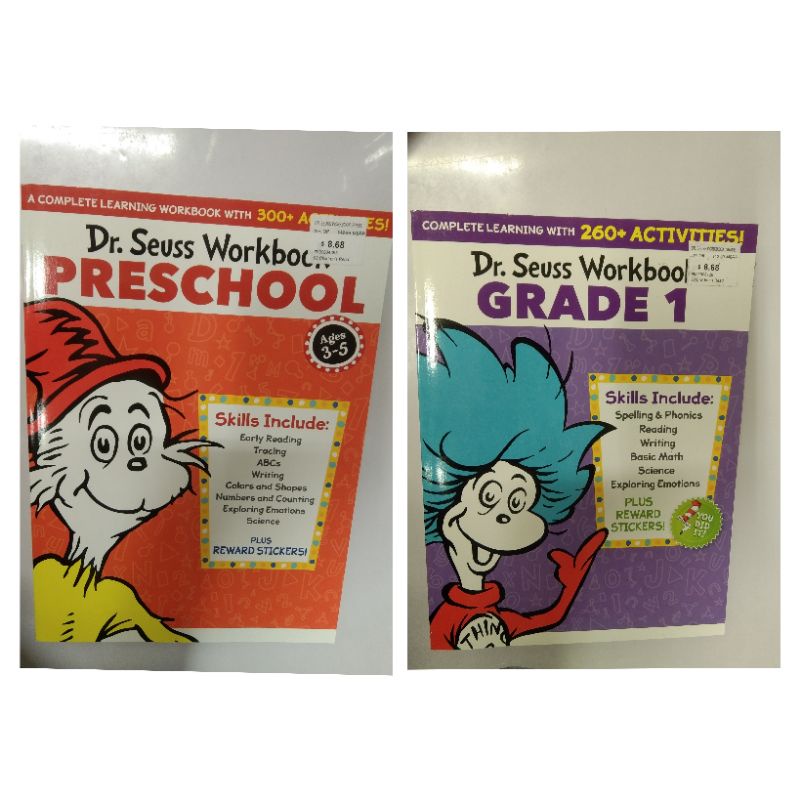 Dr Seuss Workbook Preschool And Grade 1softcover Shopee Philippines