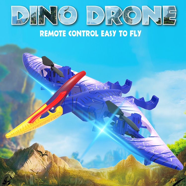 Dinosaur Drone 2.4g Foam Rc Four-axis Aircraft Simulation Dinosaur 