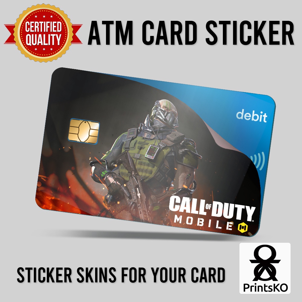 Call of Duty Mobile ATM Card Sticker or Skin - Design | Shopee Philippines