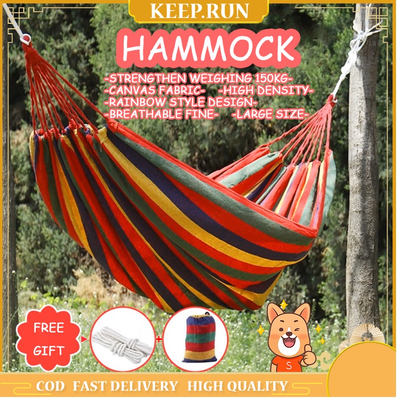 Portable Hammock 180KG Camping Hiking Outdoor Foldable Hammock Travel Hammock with Storage Bag
