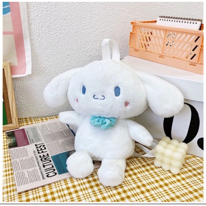 Cinnamoroll Rabbit Backpack II Cute Imported Fur Sling Bag II BUNNYBAG ...