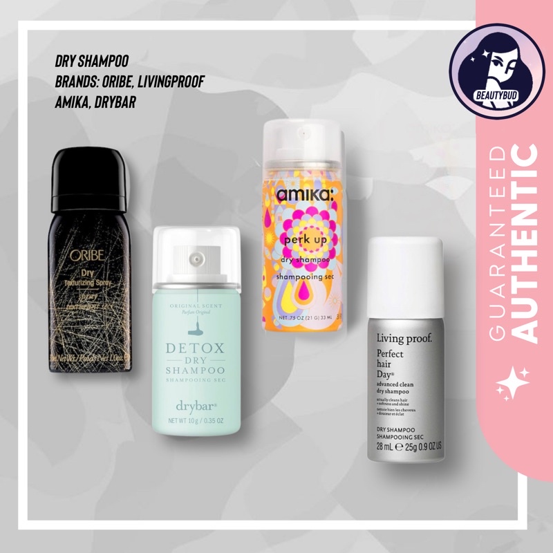 🇺🇸 DRY SHAMPOO from Oribe, Drybar, Amika & Living Proof Shopee