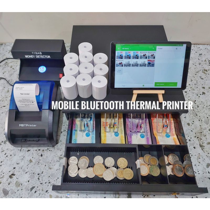 Combo E High Quality Bluetooth Printer w/ Free Basic POS, Money