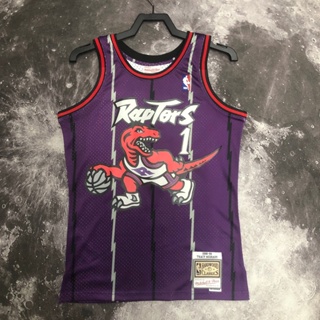 BAPE x Mitchell & Ness Raptors Camo Basketball Swingman Jersey Purple (FW19)