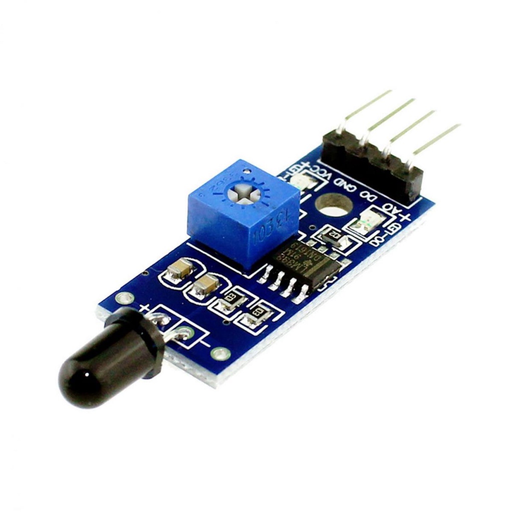 4 Pin IR Infrared Flame Detection Sensor Module Fit for Arduino ...