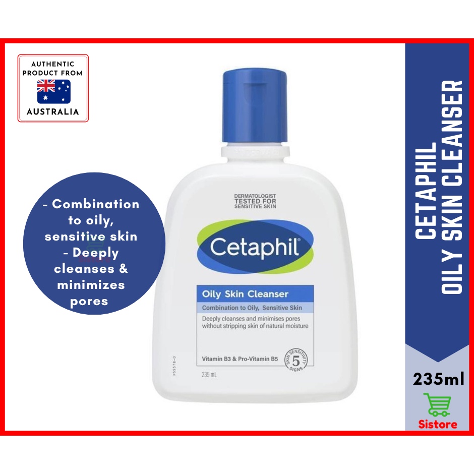 Cetaphil Oily Skin Cleanser 235ml | For Combination to Oily, Sensitive ...