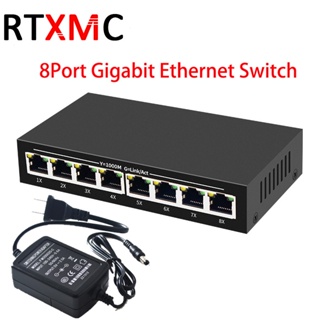 10 Port Desktop- 1000mbps Network Switch Gigabit- Rj45 Ethernet