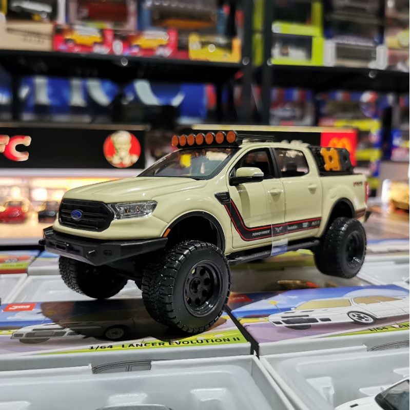 1/27 Ford Ranger FX4 Pickup Modified Brown Diecast Scale Model Toy Car ...