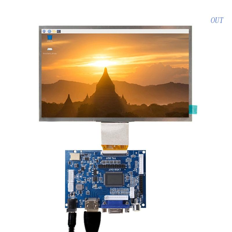 OUT 7/8 Inch LCD Screen 50pin TTL LVDS Control Board Support AT070TN90 ...