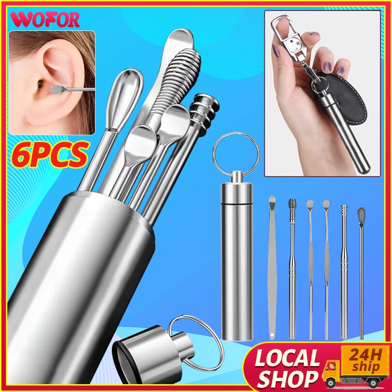 Stainless Steel Ear Picking Tool Set Ear Pick Cleaner Earwax Removal