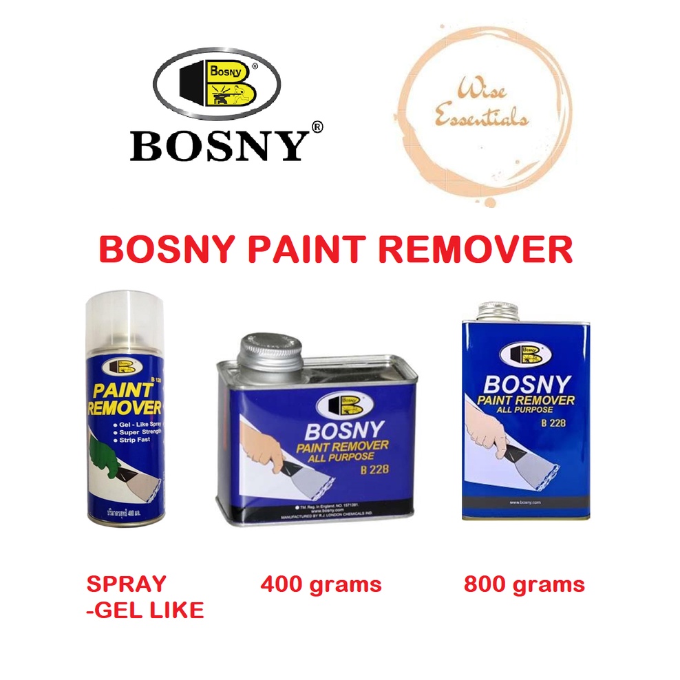 BOSNY Paint Remover Gel Spray Like, 400G, 800G Shopee Philippines