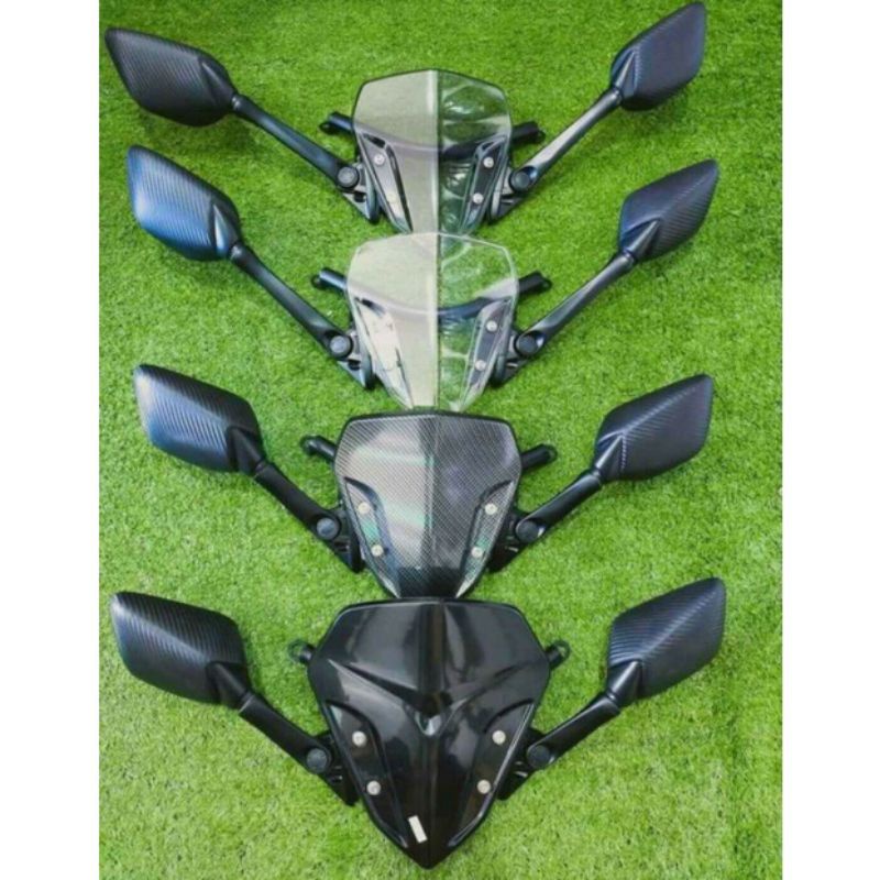 Bracket Side Mirror With Visor For Honda Click 125/150 v2 (Thailand ...