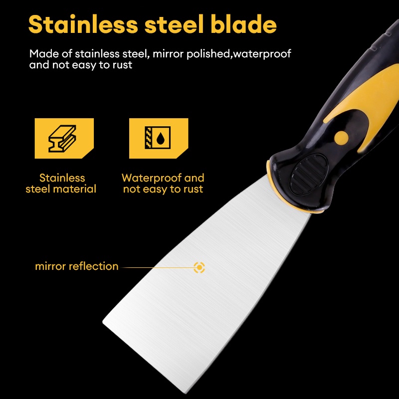 Deli Putty Trowel Soft Grip Stainless Scraper Putty Knife Trowel EDL ...
