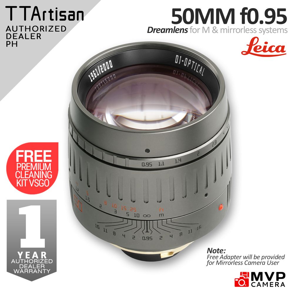 TTARTISAN 50mm f0.95 Lens for Leica M Titanium TT ARTISANS MVP CAMERA ...