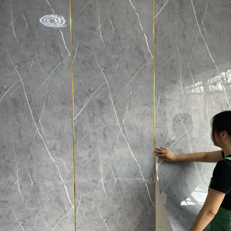 3D marble tile wall pasted living room bathroom selfadhesive waterproof stereoscopic stickers