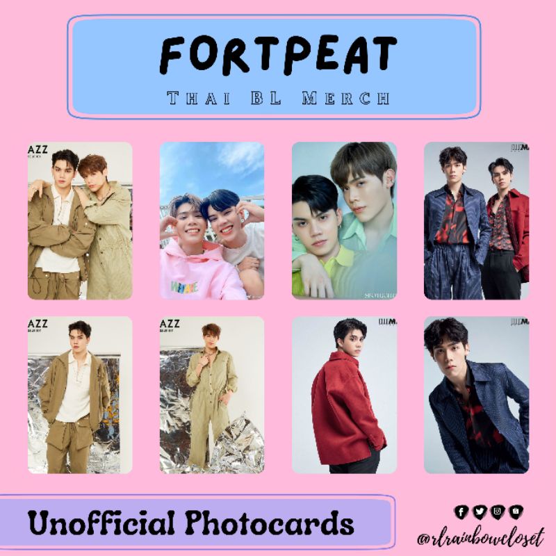 Thai BL FortPeat Photocards Fort Thitipong Peat Wasuthorn BabyFeat