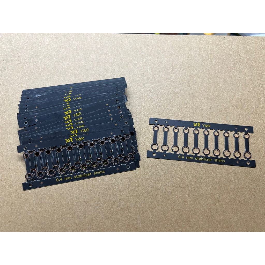 Y&R Keyboard Stabilizers Shims 0.4mm Fr4 For 1.2mm PCB Mounted ...