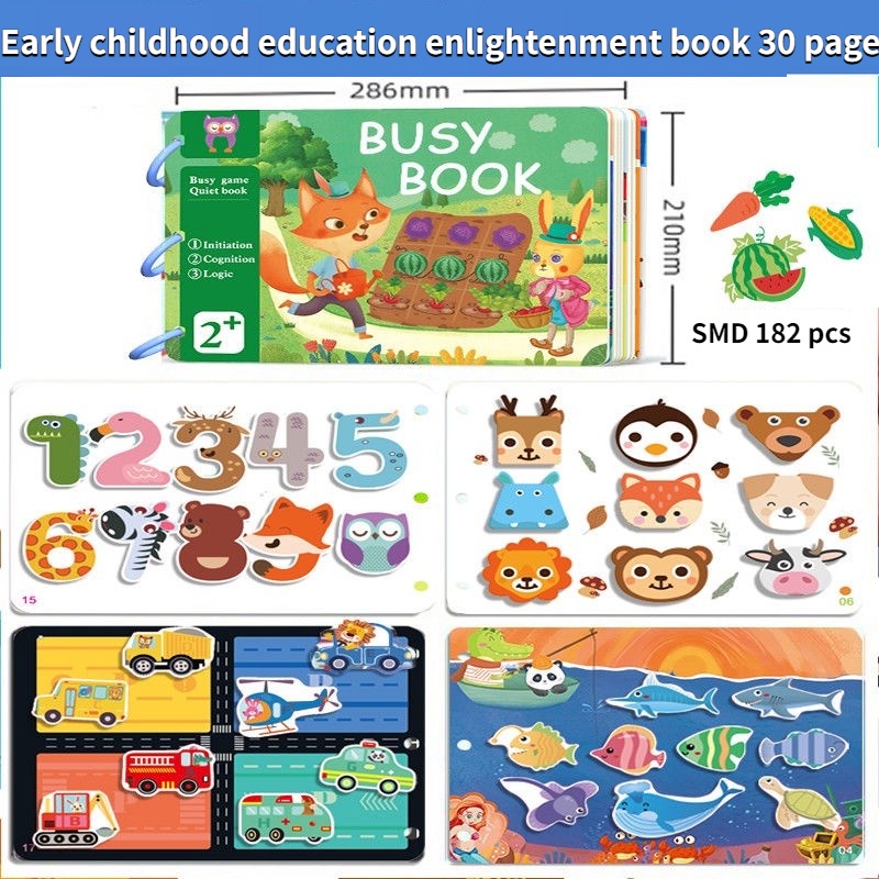 Baby's busy book first enlightenment book montessori early learning ...