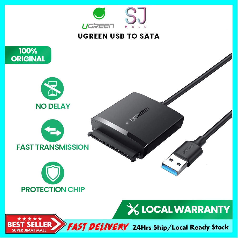 UGREEN SATA to USB 3.0 Adapter Hard Drive Cable External Disk Reader ...
