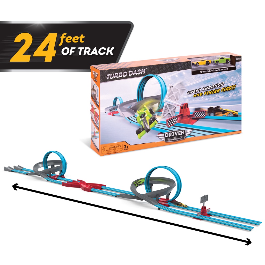 Driven by Battat Drag Race Track Playset for Kids - 24 FEET | Shopee ...