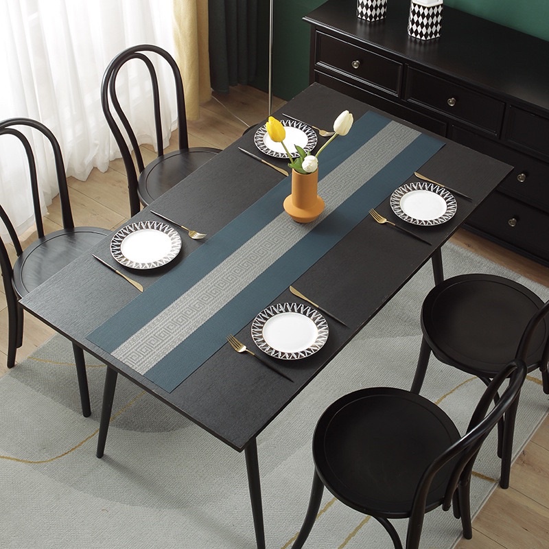 PVC Table runner 6seater Modern simple Nordic tablecloth-30x135cm ...