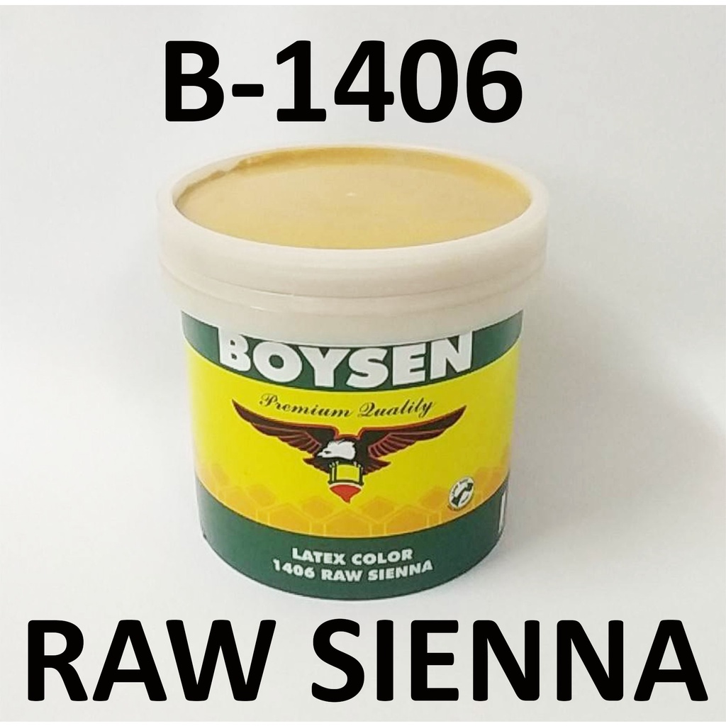 BOYSEN LATEX COLOR RAW SIENNA B-1406 ( 1/4 LITER ) FOR WOOD AND CEMENT