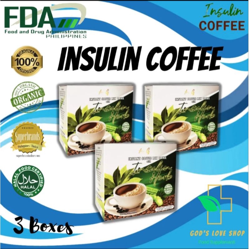 3 BOXES MS. G INSTANT COFFEE MIX DRINK WITH INSULIN HERB AUTHENTIC ...