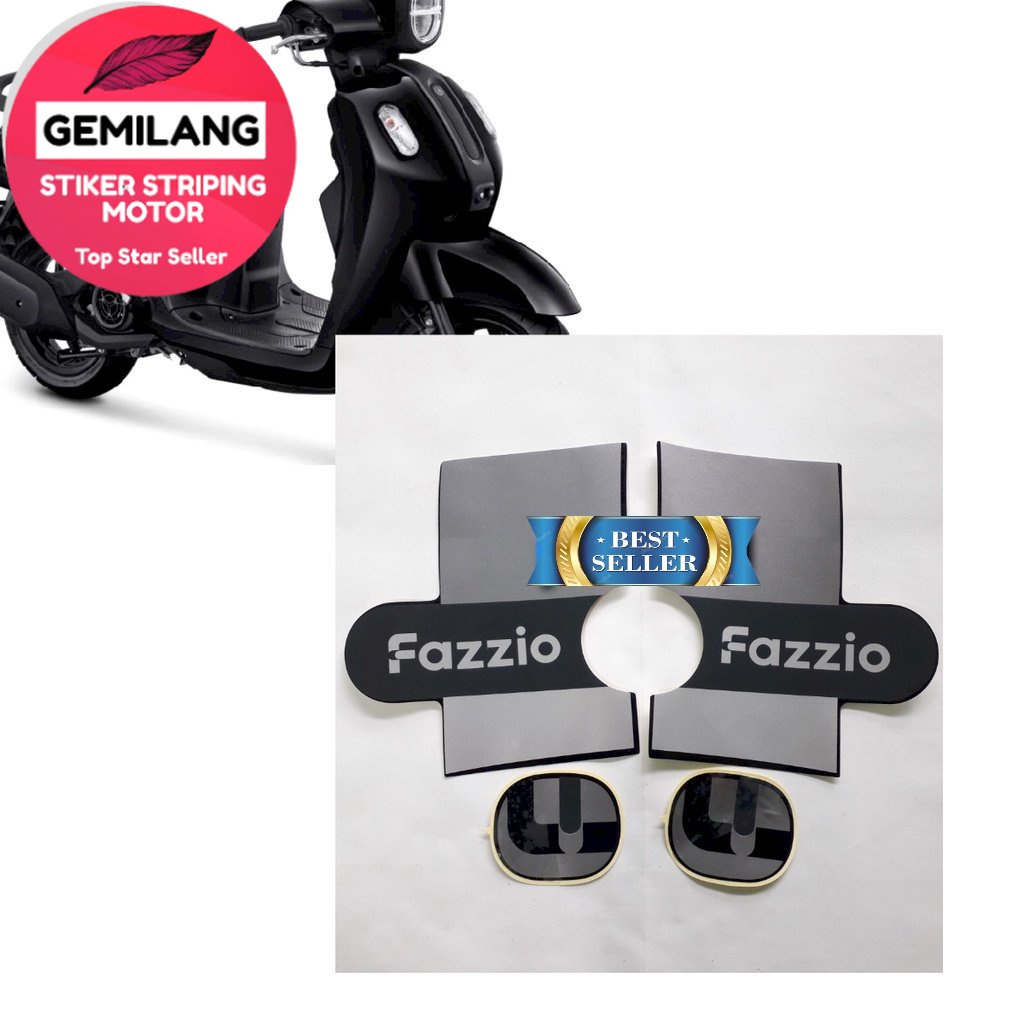 Original Genuine Striping Decal Polet Sticker yamaha fazzio 2022 Black ...