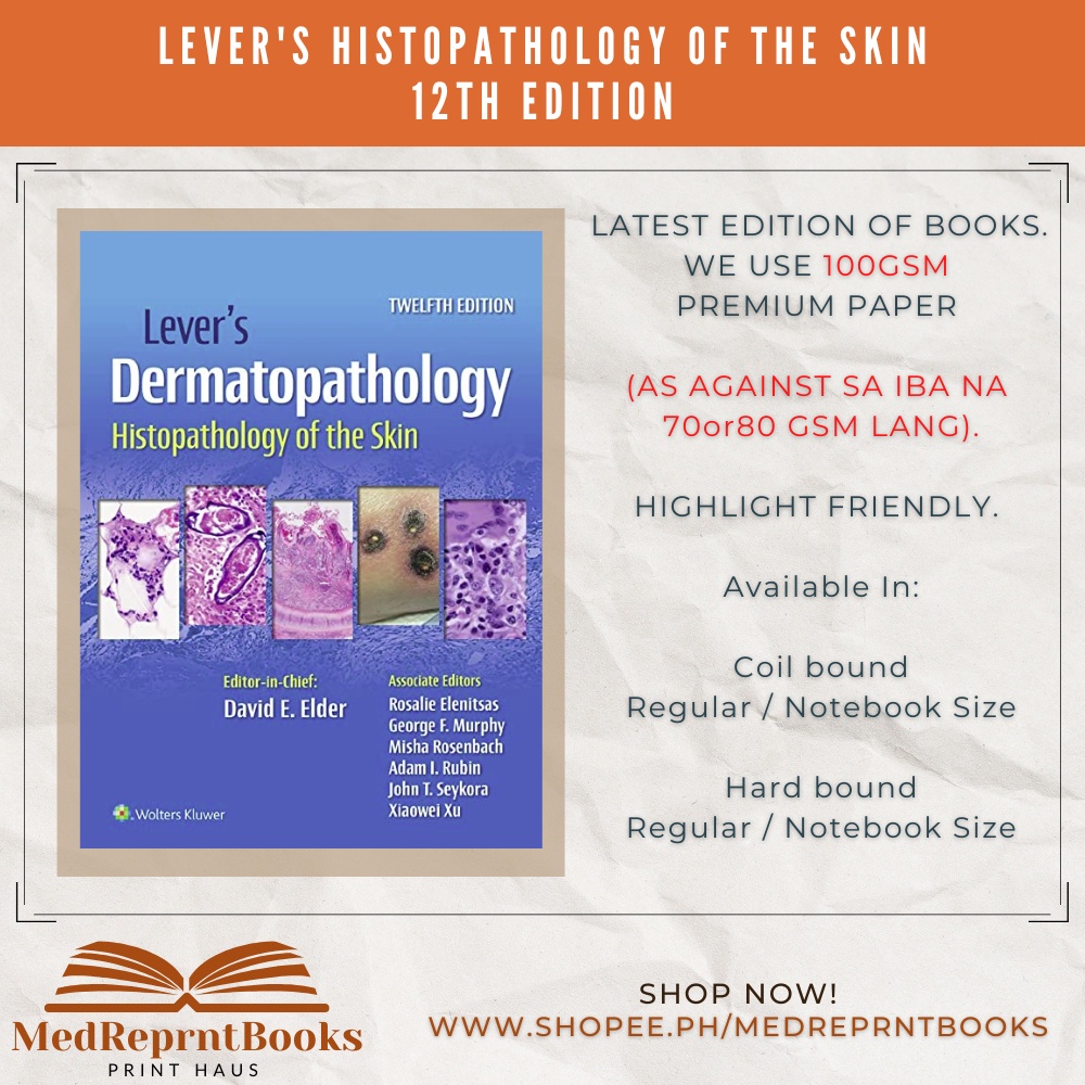 LEVER'S HISTOPATHOLOGY OF THE SKIN 11TH EDITION Shopee Philippines