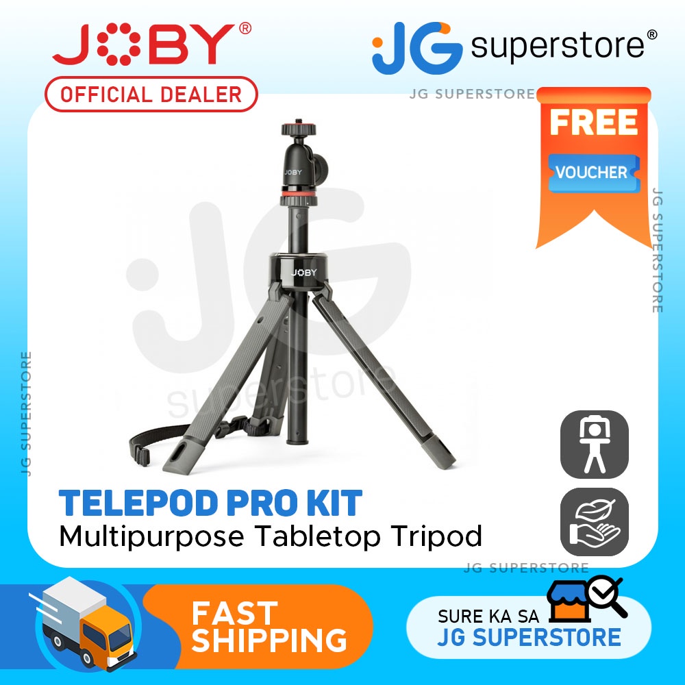 Joby TelePod PRO Kit Tabletop Tripod for Vlog Youtube Tiktok Vlogging