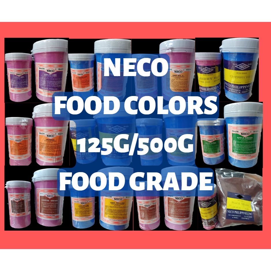 NECO FOOD COLORS POWDER 125G AND 500G Shopee Philippines