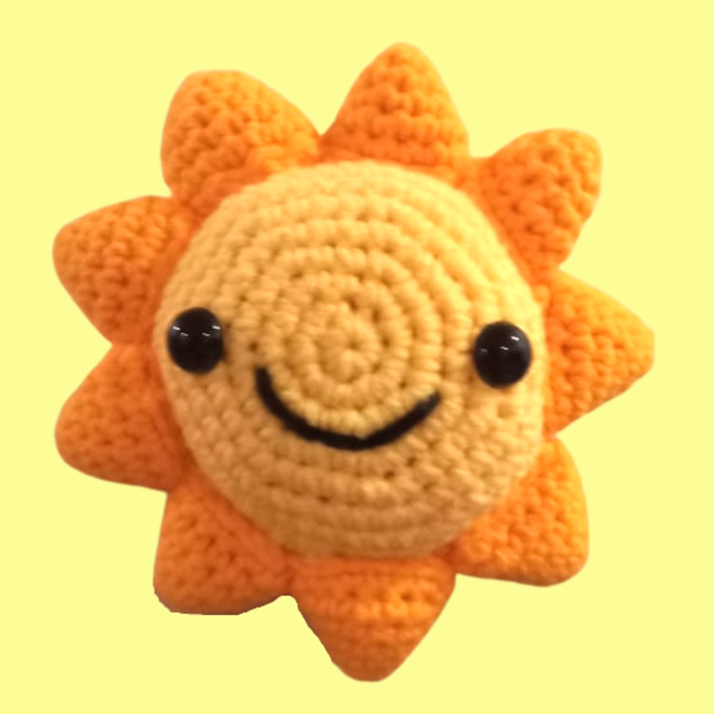 Sun Crochet Plushie Doll (Handmade) // Customizable! | Shopee Philippines