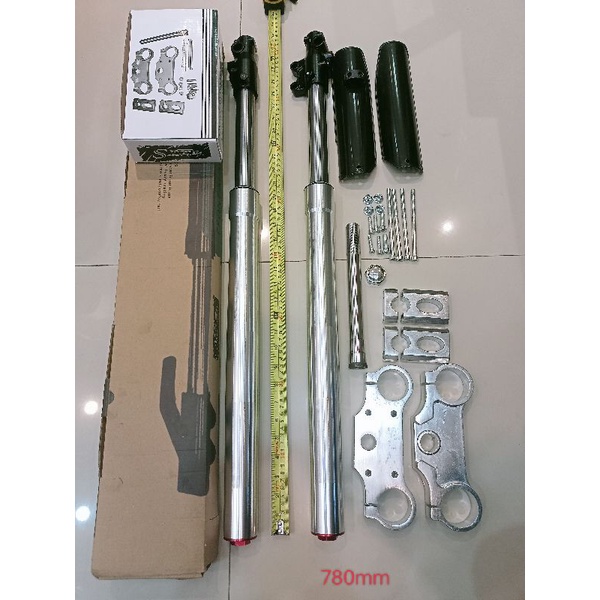 INVERTED Fork shock assembly W/ Steering/ 780MM/ 30.7 inch Gold/black ...