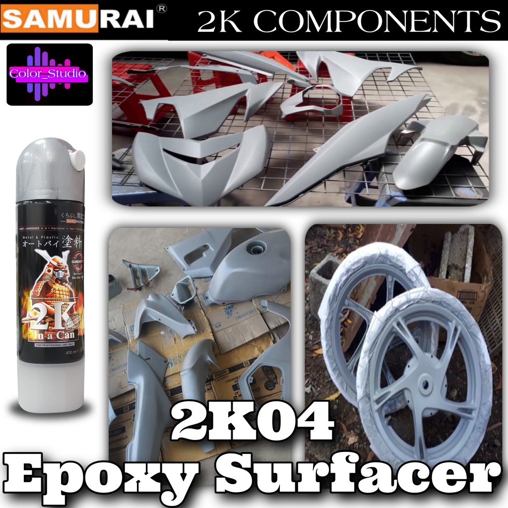SAMURAI SPRAY PAINT 2K04 Surfacer (Primer, Epoxy) 2K Primer Surfacer