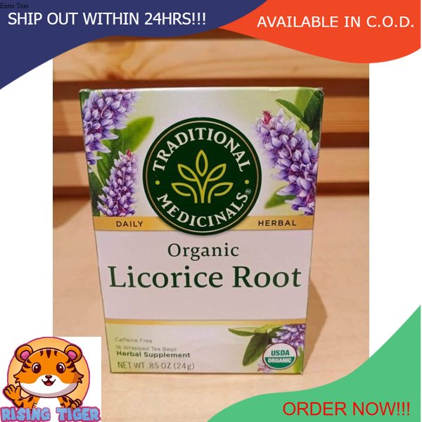 Traditional Medicinals Organic Licorice Root soothes digestive tract
