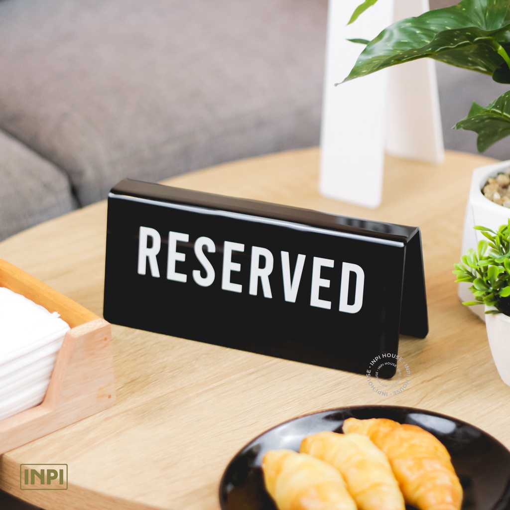 Reserved Sign Restaurant Table Reserved Sign - INPI | Shopee Philippines