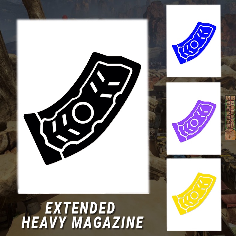 [DECAL] Apex Legends Extended Heavy Magazine Vinyl Sticker for OUTDOOR ...