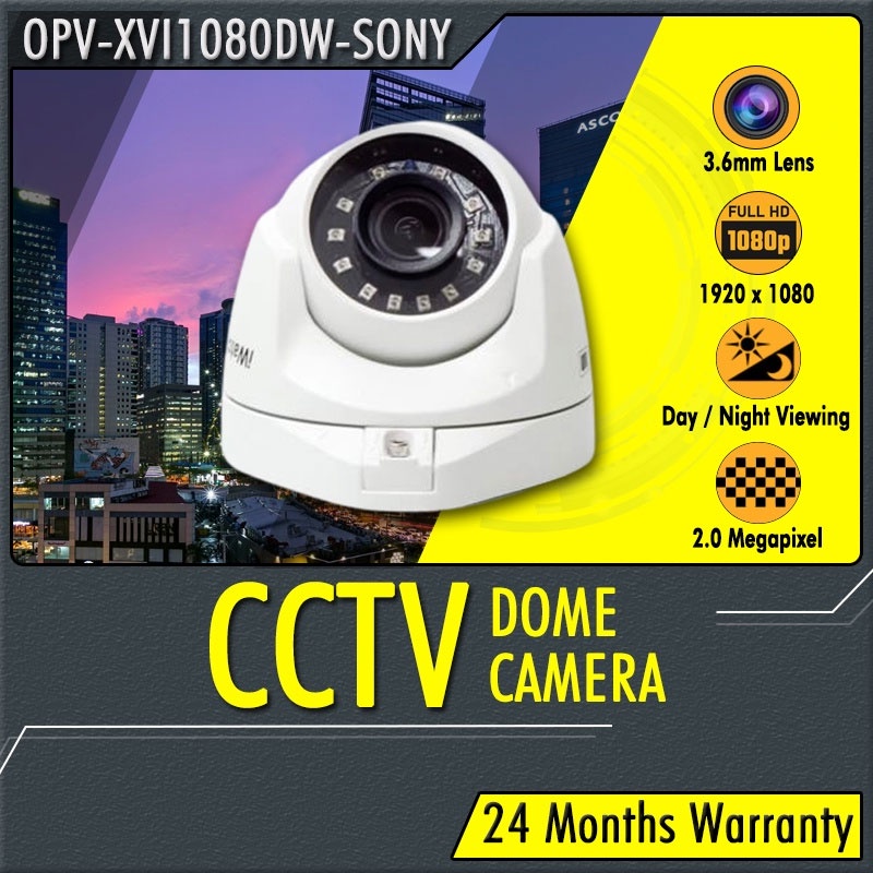 CCTV Dome Camera OPVXVI1080DWSONY 2.0MP 3.6mm lens Full HD Resolution Shopee Philippines