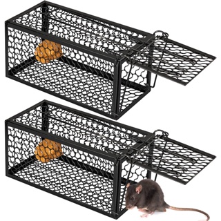 1/2Pcs Smart Self-locking Reusable Mouse Trap No Kill Rats Cage